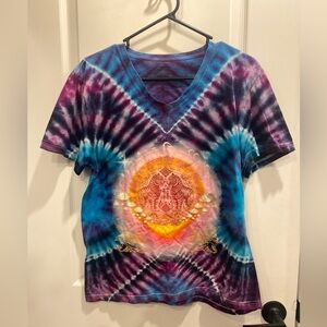 Handmade Tie Dye cotton T Shirt Collab: Seathespirit & Cunning Savage Creations